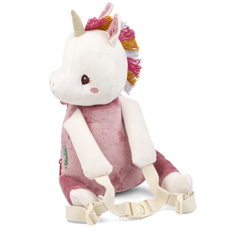 Zaino per bambini a forma di unicorno peluche, ideale come primo zaino